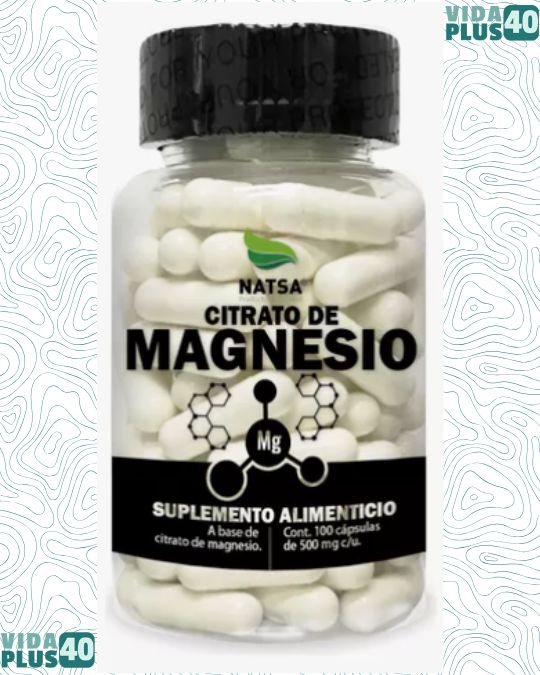 Citrato De Magnesio 100 Cápsulas Natsa