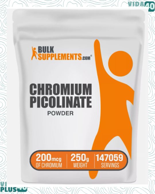 BulkSupplements Chromium Picolinate Powder - 200 mcg of Chromium Per Serving