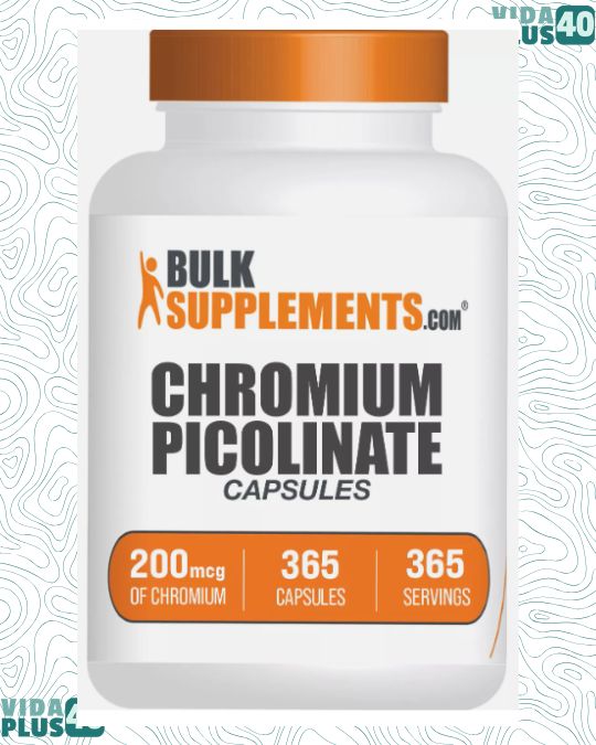 BulkSupplements Chromium Picolinate 365 Capsules - 200 mcg Per Serving
