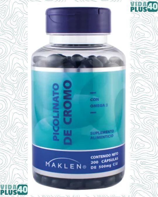 Picolinato De Cromo + Omega 3 | 200 Softgels | Maklen