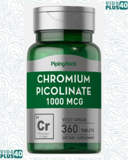 Chromium Picolinate 1000 mcg | 360 Tablets | Non-GMO | by Piping Rock